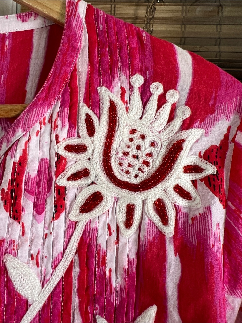 Soft Surroundings Beaded/Embroidered Boho Caftan 2X